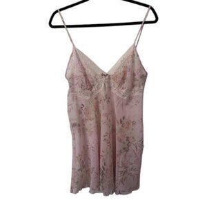 The Collection Debenhams floral sleeveless chemise pink women's size 10